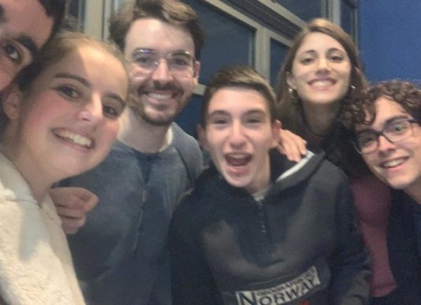 Selfie con los youtubers Crespo y Sandra
