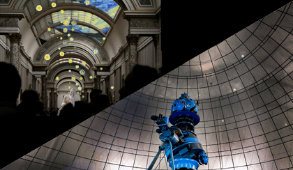 Noche estrellada en el museo + cielo en directo