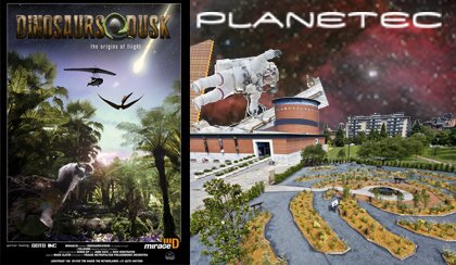 Planetec: Dinosaurios al atardecer