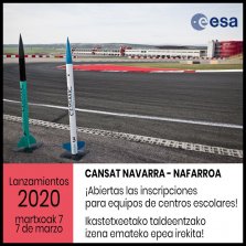 CanSAT 2019-2020 - Ikastetxeetako taldeentzat izen ematea irekita